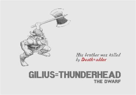 Gilius Thunderhead Golden Axe Wiki Fandom