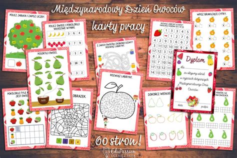 Międzynarodowy Dzień Owoców karty pracy EduPassion