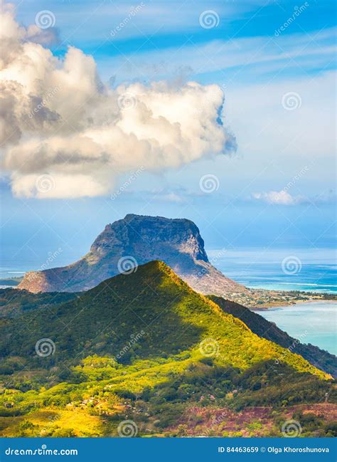 View From The Viewpoint Mauritius Stock Image Image Of Gorges