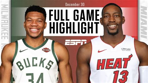 Milwaukee Bucks Vs Miami Heat Full Game Highlights Nba On Espn