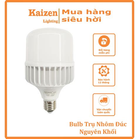 Đèn LED Bulb trụ nhôm đúc nguyên khối Siêu sáng 20W 30W 40W BND