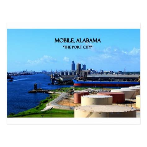 MOBILE, ALABAMA - The Port City Postcard | Zazzle