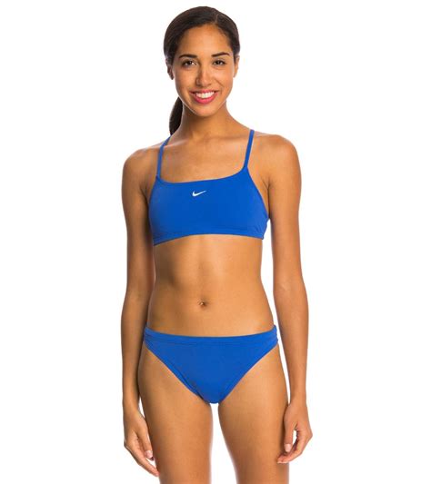 Nike Swim Poly Core Solids Sport Two Piece Swimsuit Set At Swimoutlet