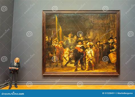 The Famous Painting Night Watch By Rembrandt At The Rijksmuseum Editorial Photo Image Of