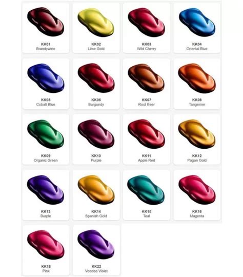 Auto Paint Colors House Of Kolor - Paint Color Ideas