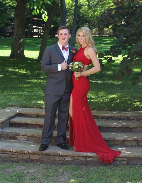 Prom 2016 Red Dress Prom Photoshoot Prom Pictures Couples Prom Couples