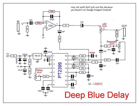 Guitar Delay Pedal Circuit Diagram