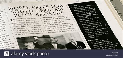 Nelson Mandela Nobel Prize High Resolution Stock Photography and Images ...