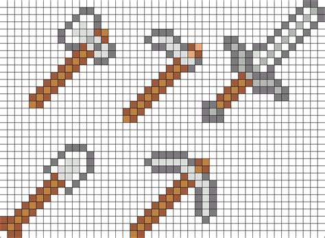 Minecrfat Tools Iron Kandi Pattern Perler Bead Patterns Minecraft Beads Iron Beads