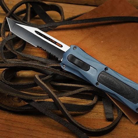 Spartan Otf Out The Front Knife Color Blue Titanium Price 209 The