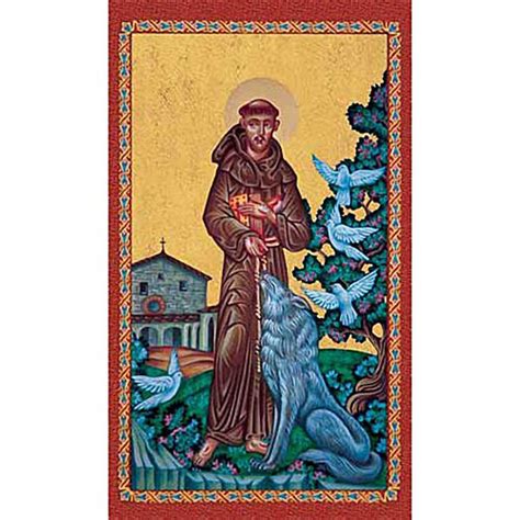 Print Saint Francis And Wolf Online Sales On HOLYART