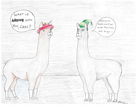 Llamas With Hats By Lokibmohammad On Deviantart