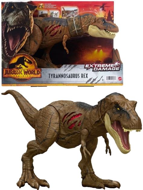 Jurassic World Dominion Extreme Damage Tyrannosaurus Rex Stor Interaktiv Dinosaur 48 Cm Hgc19