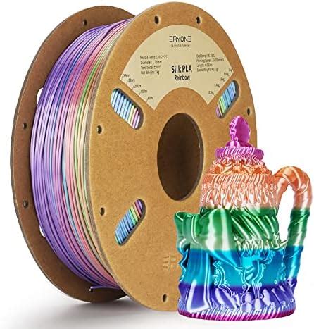 Eryone Silk Rainbow Filament Pla Mm For D Printer Mm Kg