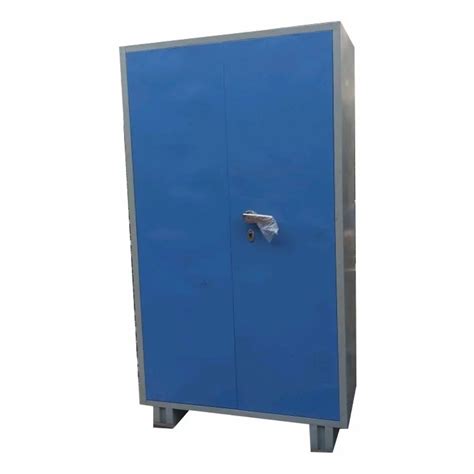 Blue Double Door Iron Almirah 4 Shelves With Locker At Rs 10500 Piece