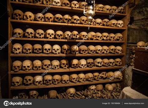 2016 Greece Meteora Wall Of Skulls Inside One Of The Monasteries