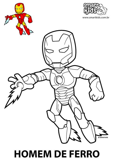 Homem De Ferro Pequeno - Homem de Ferro para Colorir: 12 Desenhos Incríveis para Pequenos Heróis!