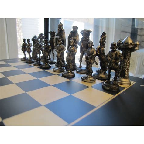 Mullingar Pewter Pewter Chess Set Medieval Ts Collectables At