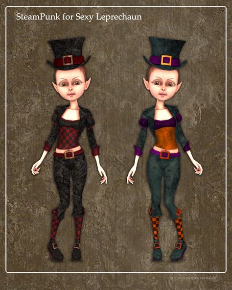 Steampunk For Sexy Leprechaun 3d Models 3d Figure Essentials Posermagic