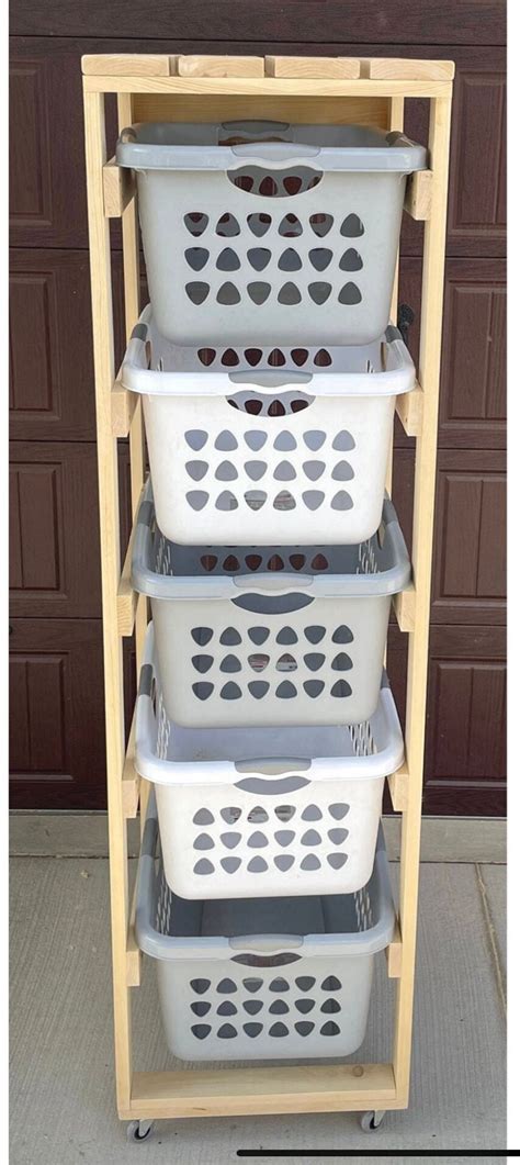 5 High Laundry Basket Tower Etsy Canada