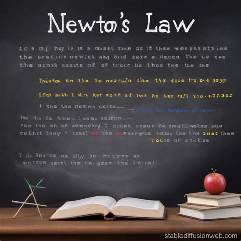 Newton's Law of Motion | Stable Diffusion Online