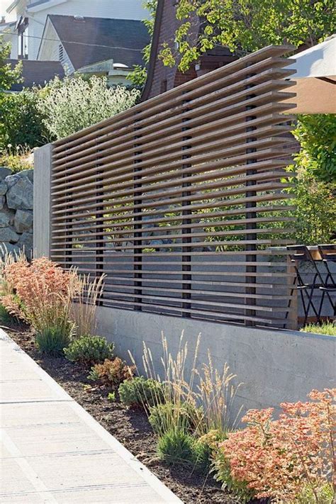 Concrete Wall Fence Designs