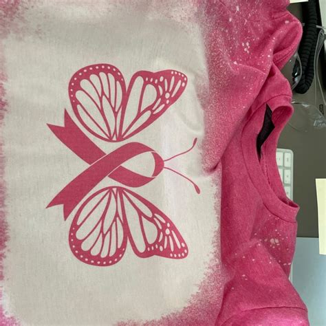 Pink Ribbon Butterfly Svg Breast Cancer Awareness Fight Cancer