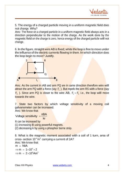 Cbse Class 12 Physics Chapter 5 Magnetism And Matter Important