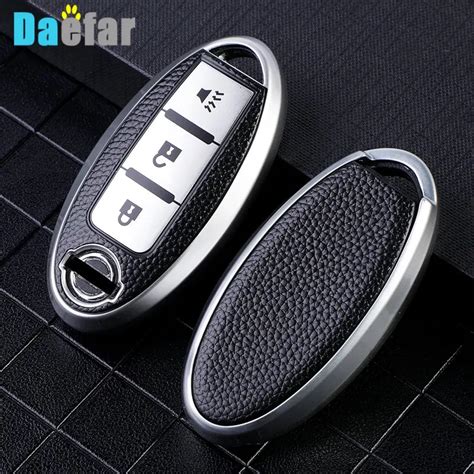 Leather Tpu Car Key Case Cover For Nissan Leaf Micra Qashqai J11 J10 X