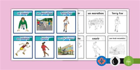 Terry Fox Flashcards French Hecho Por Educadores Twinkl