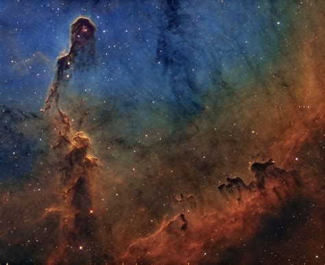 The Elephant Trunk Nebula IC1396A Hubble Palette Matts Sporre