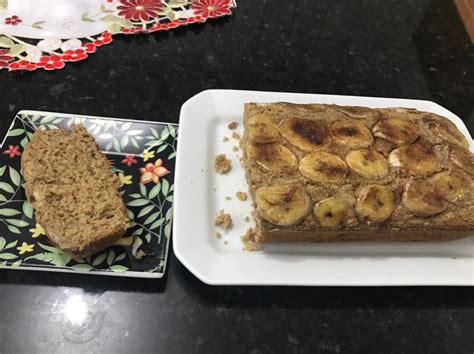 Receita de Bolo de banana sem glúten e sem lactose Receitas Fáceis