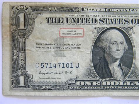 1935g One 1 Dollar Silver Certificate C Series Full House Note