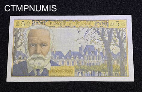 Billet Francais Nouveaux Francs Victor Hugo Du Sup Ctmp