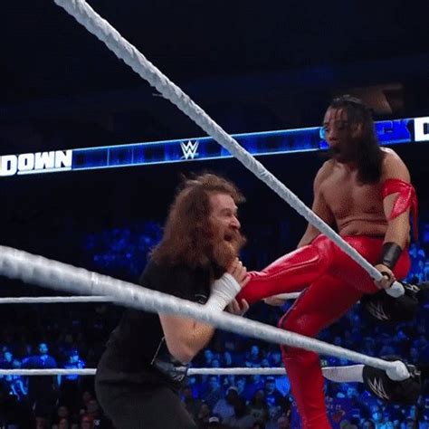 Wwe On Twitter Down Goes Shinsuken Samizayn Smackdown Https T