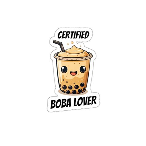 Bubbly Boba Bliss Adorable Bubble Tea Kiss Cut Sticker Etsy Canada In 2024 Kiss Cut Stickers