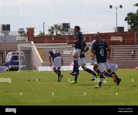 Cimarrones De Sonora Vs Correcaminos De La UAT During The Soccer Game