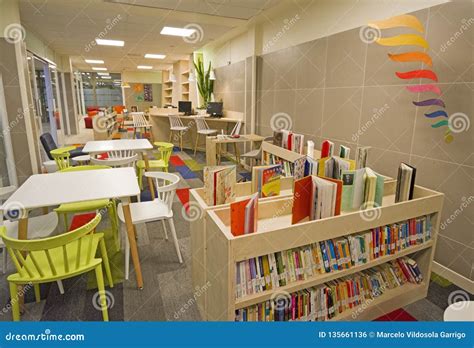 Interior of a Modern Library Editorial Photo - Image of interior, space ...