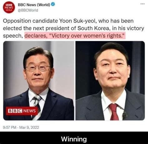 Bbc News World Opposition Candidate Yoon Suk Yeol Who Has Been