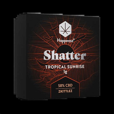 Extracto O Resina Cbd Happease Shatter Formulaci N Tropical Sunrise