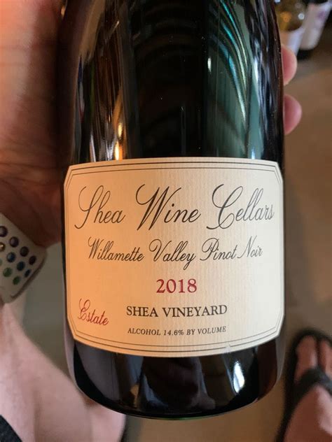 Shea Wine Cellars Pinot Noir Pommard Clone Shea Vineyard Usa