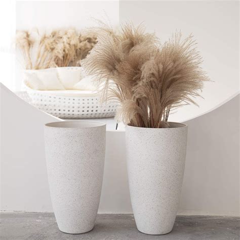 Tall White Planters | CeilingToFloorDecor.com