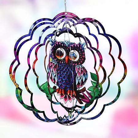 Amazon Uphigher Wind Spinner Yard Art Garden Decor Owl Wind