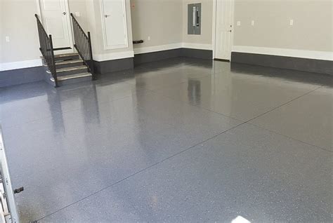 Gray Epoxy Garage Floor Flooring Ideas
