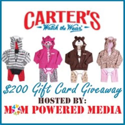 Carter's 'Watch the Wear' $200 Gift Card (Giveaway Closed) - Mom Always ...