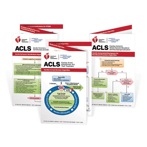 2020 Aha Acls Pocket Reference Card Set 20 1120 Lifesavers Inc