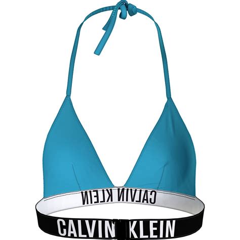 Calvin Klein Triangle Rp Bikini Top Blue Dressinn