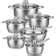 Velaze Motti 12 Piece Non Stick Stainless Steel Cookware Set