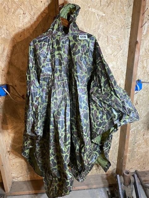 Rain Poncho w/Hood, Camo, One Size Fits All | Live and Online Auctions ...