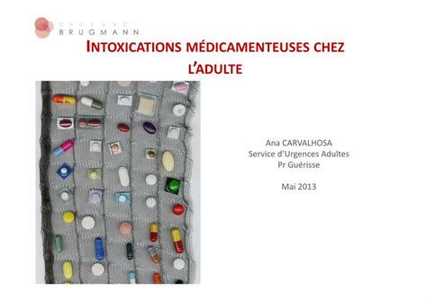 PDF INTOXICATIONS MÉDICAMENTEUSES CHEZ LADULTE Intoxication